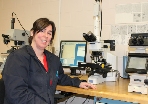 Isabelle Jacob, enseignante au département de Métallurgie et responsable du laboratoire au Centre de métallurgie du Québec