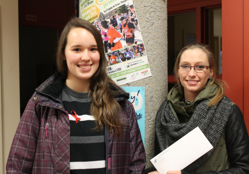 Marilyne Chachai-Piché, participante au concours, et Cynthia Lavoie-Ayotte, grande gagnante.