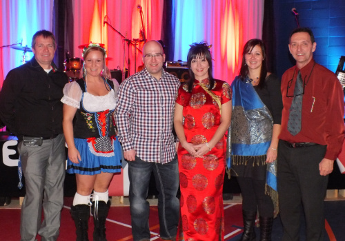 Jean Campbell, Véronique Audet , Yves Flageole, Sylvie Léveillé, Geneviève Lacasse et Denis Filion (absent sur la photo : Virginie Bertrand-Gaucher et Douglas Talbot).