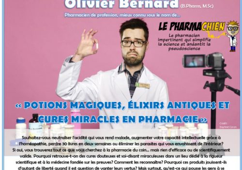 Annonce Conférence Pharmachien Olivier Bernard