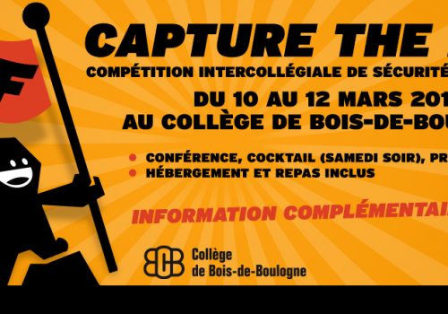 Affiche Compétition intercollégiale de sécurité informatique