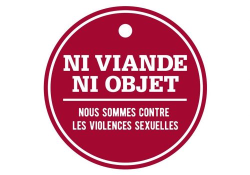 Affiche Ni viande - Ni objet Nous sommes contre les violences sexuelles